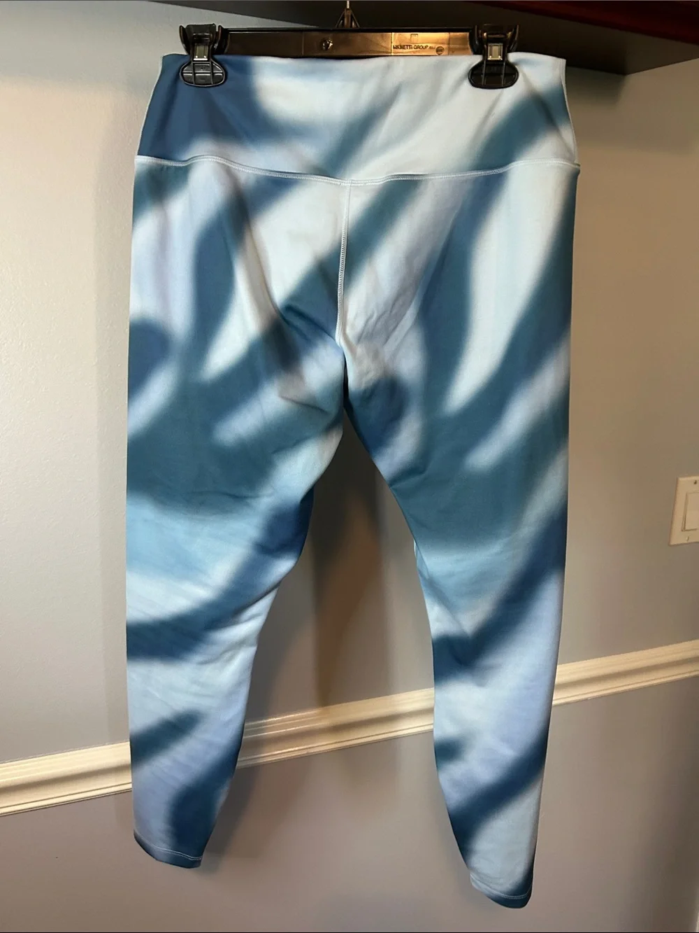 Nike Kids Blue Tie-Dye High-Waist Leggings